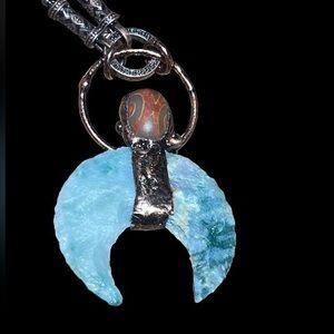 -witch Jewelry - Natural  handcrafted  Indian Jade Necklace